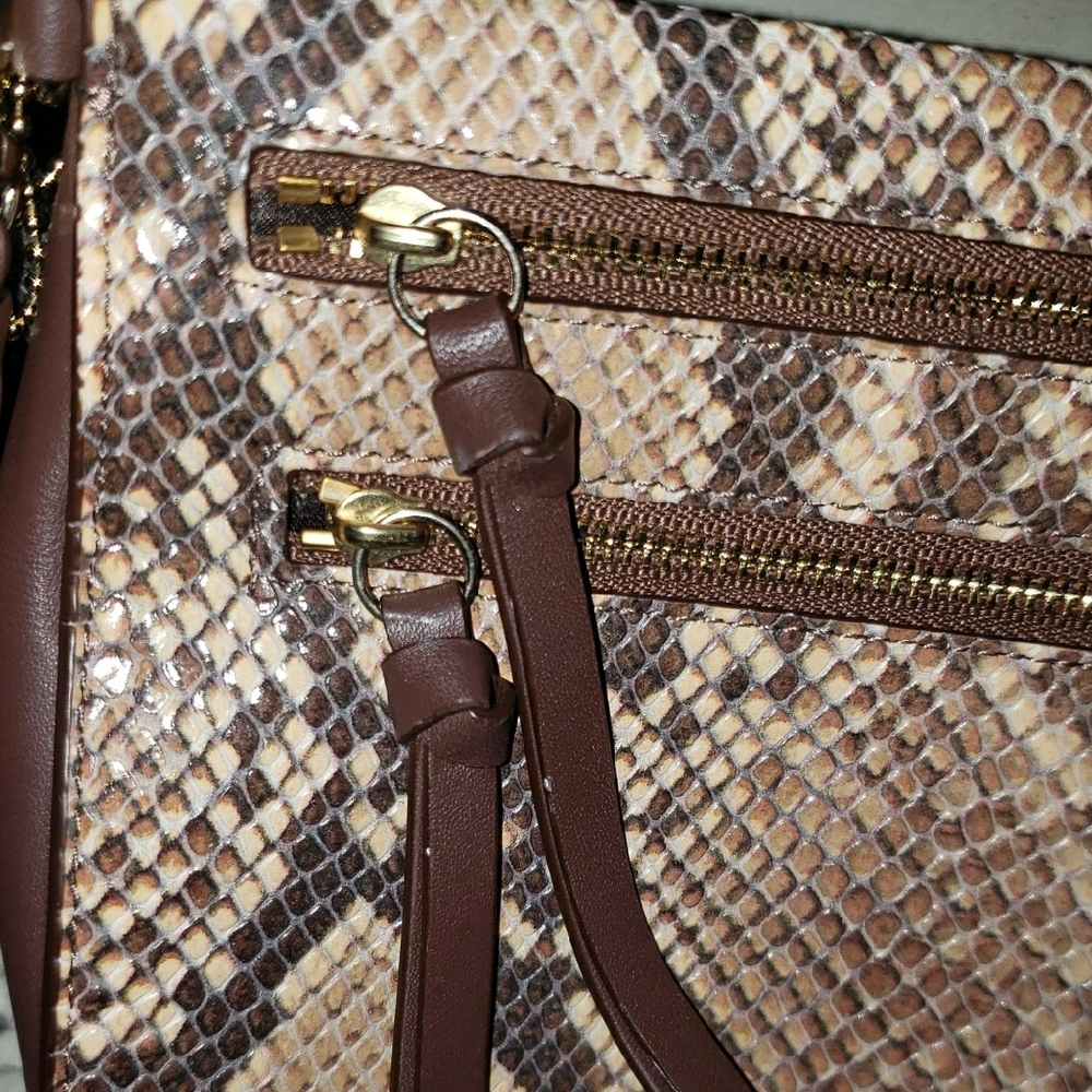Coach Snakeskin & Lambskin Clutch - Picture 4 of 7